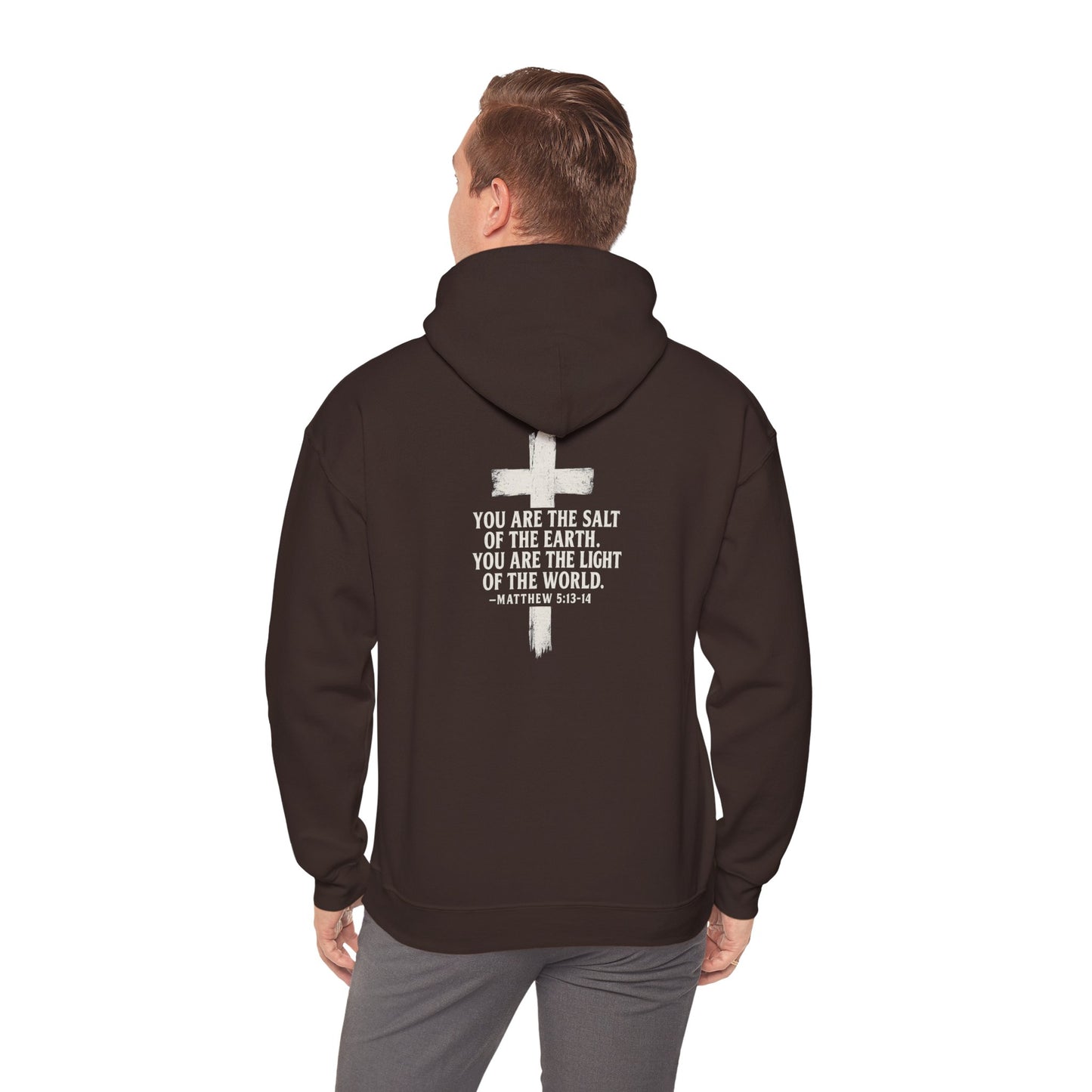 Salty Shield Unisex Hoodie, Casual Pullover, Gift for Him/Her, Cozy Sweatshirt, Everyday Wear, Christian Apparel