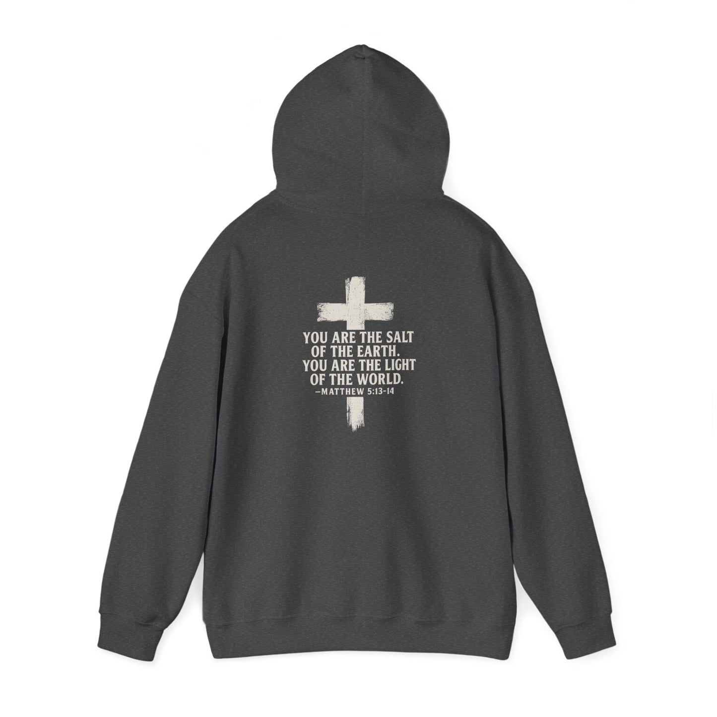 Salty Shield Unisex Hoodie, Casual Pullover, Gift for Him/Her, Cozy Sweatshirt, Everyday Wear, Christian Apparel