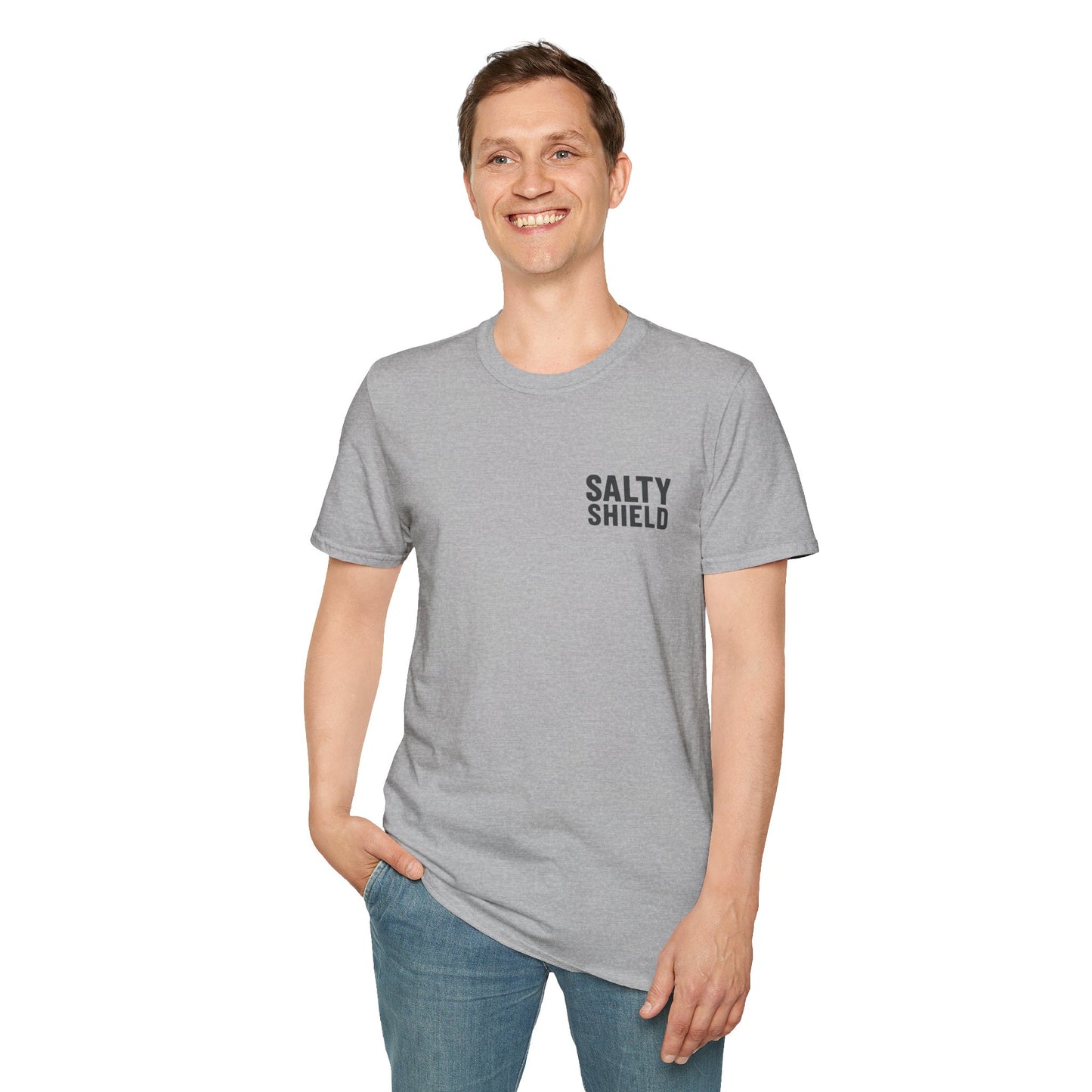 Religious Jesus Greatest Love Story Softstyle T-Shirt Tee Shirt Christian Apparel, Unisex Graphic Tee, Salty Shield Design