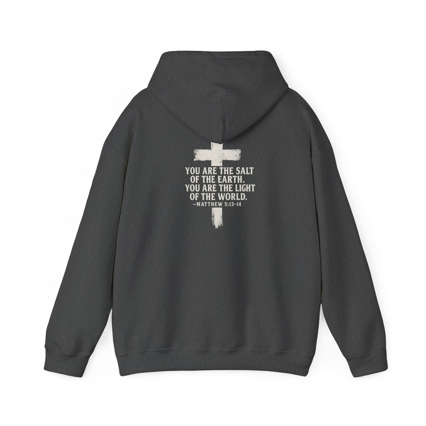 Salty Shield Unisex Hoodie, Casual Pullover, Gift for Him/Her, Cozy Sweatshirt, Everyday Wear, Christian Apparel