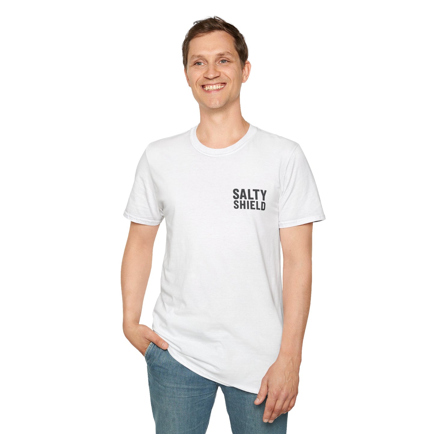 Religious Jesus Greatest Love Story Softstyle T-Shirt Tee Shirt Christian Apparel, Unisex Graphic Tee, Salty Shield Design