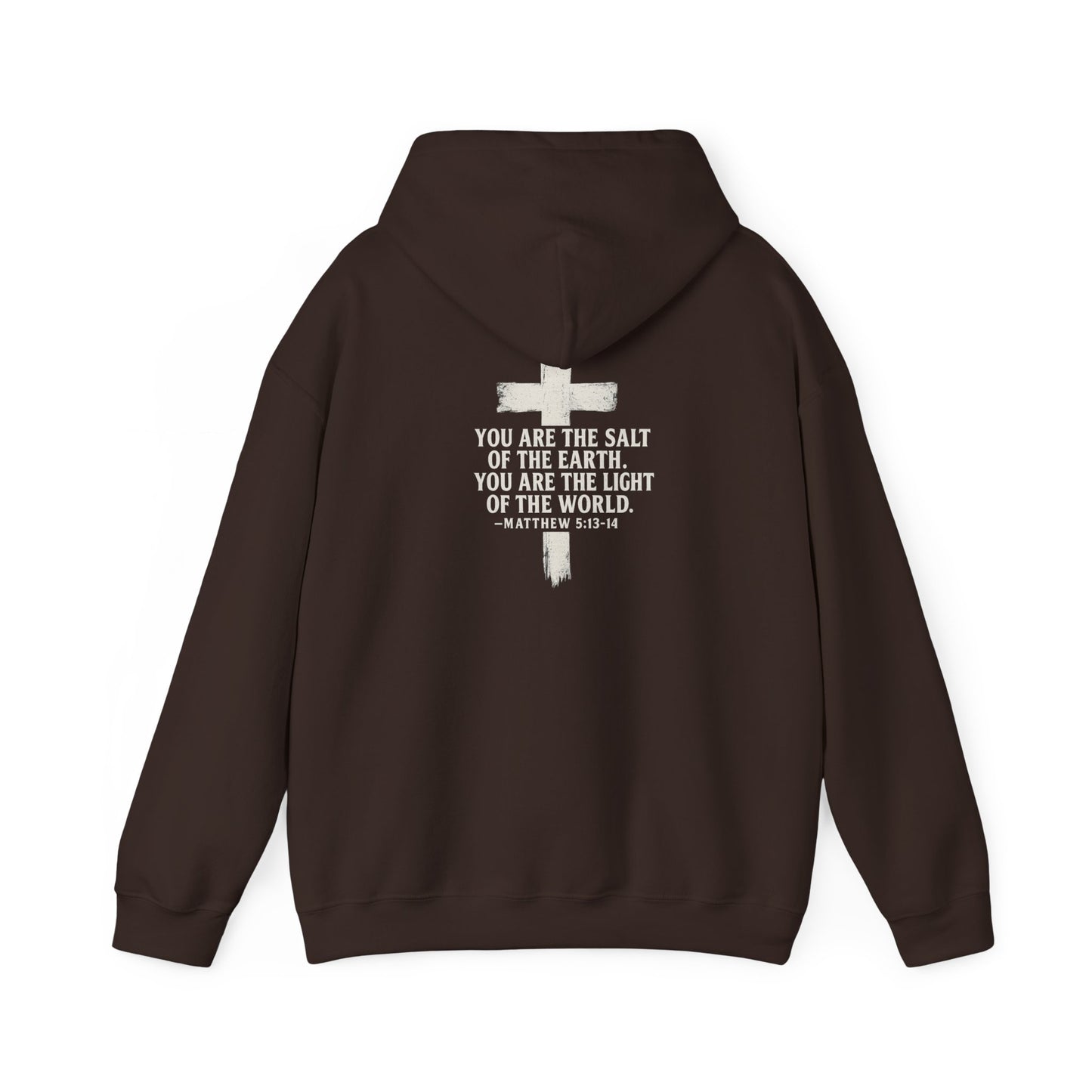 Salty Shield Unisex Hoodie, Casual Pullover, Gift for Him/Her, Cozy Sweatshirt, Everyday Wear, Christian Apparel