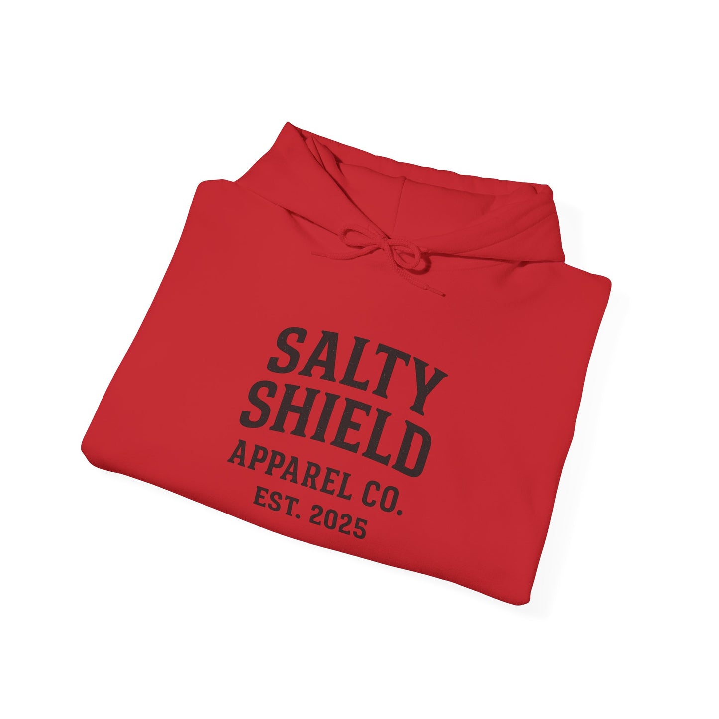 Salty Shield University Hoodie - Cozy Unisex Sweatshirt, Perfect for Casual Days, Gift for Friends, Summer Beach Vibes, Year-Round Comfort