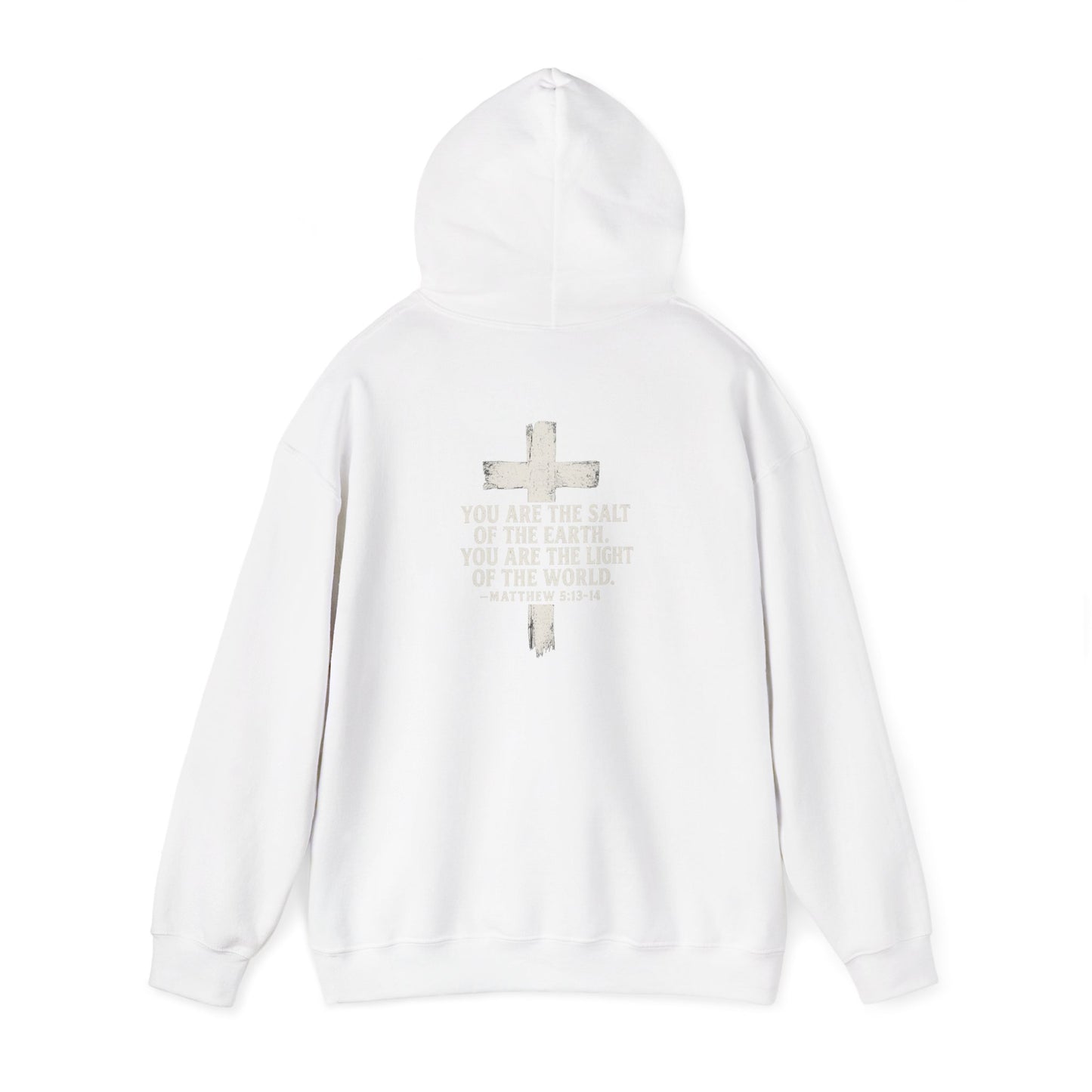 Salty Shield Unisex Hoodie, Casual Pullover, Gift for Him/Her, Cozy Sweatshirt, Everyday Wear, Christian Apparel