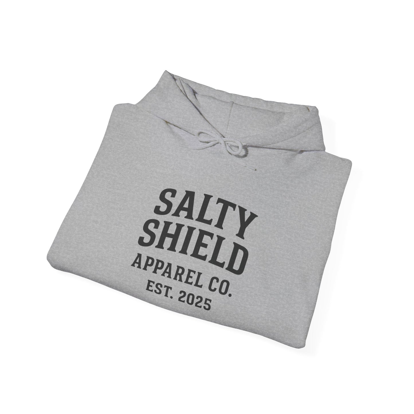 Salty Shield University Hoodie - Cozy Unisex Sweatshirt, Perfect for Casual Days, Gift for Friends, Summer Beach Vibes, Year-Round Comfort