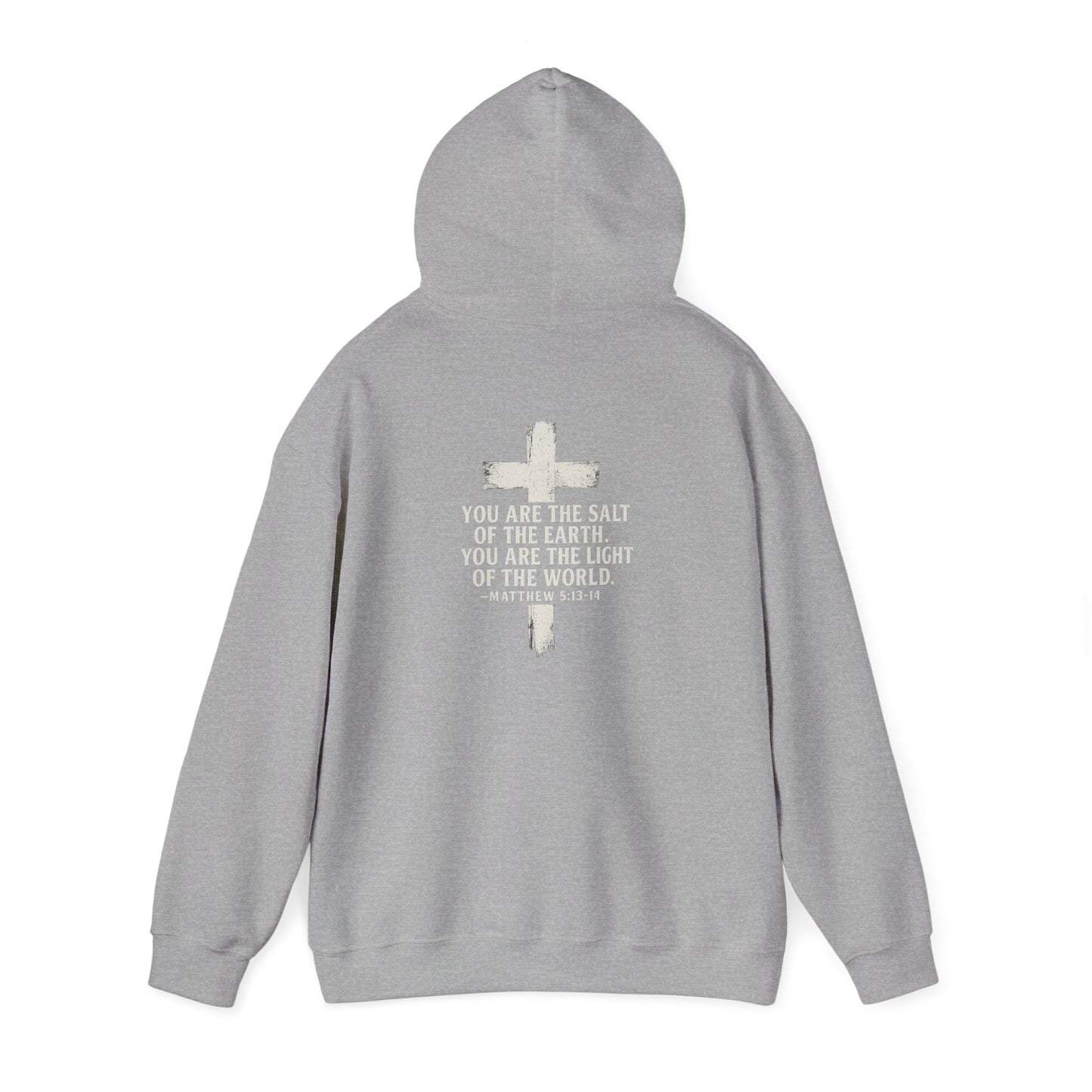 Salty Shield Unisex Hoodie, Casual Pullover, Gift for Him/Her, Cozy Sweatshirt, Everyday Wear, Christian Apparel