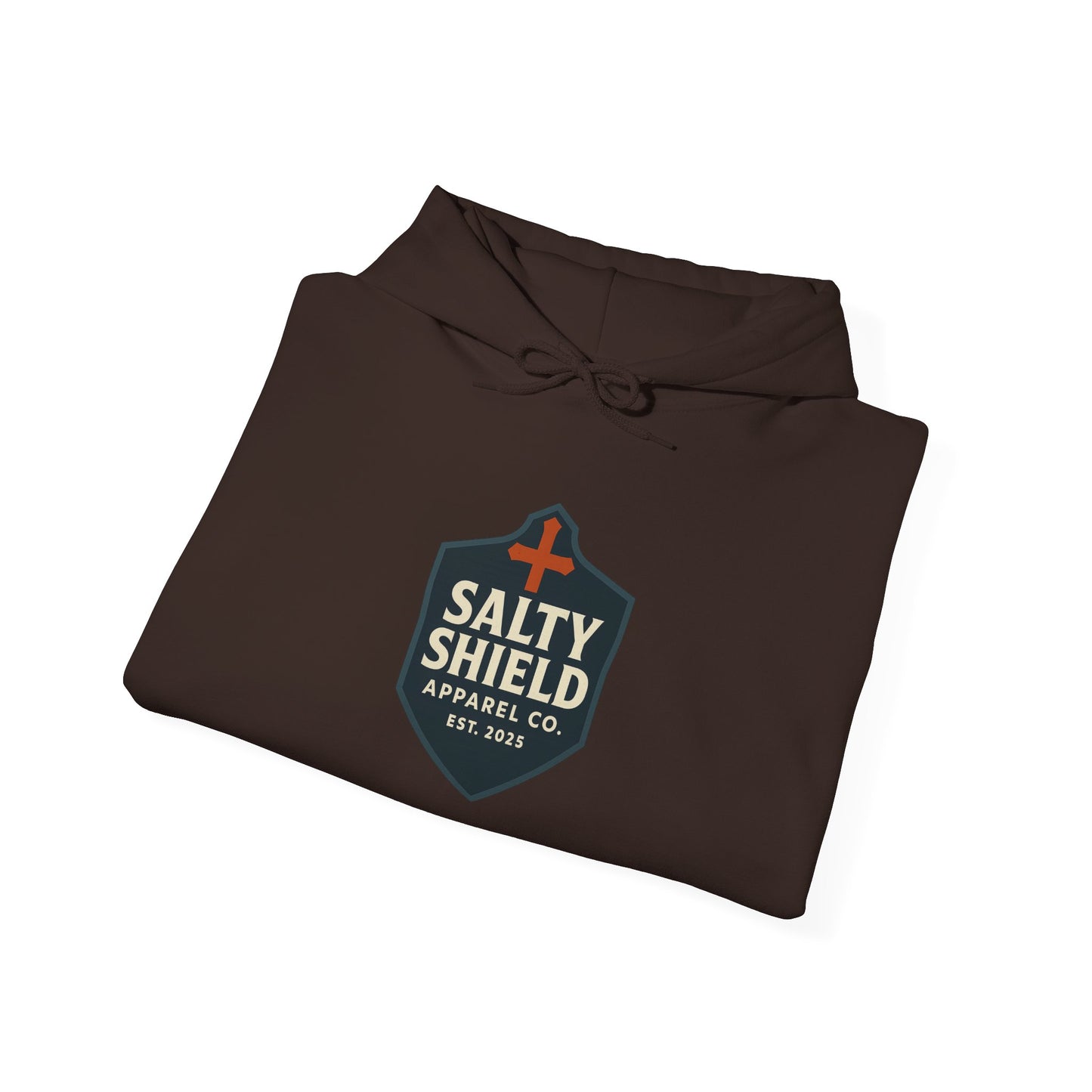 Salty Shield Unisex Hoodie, Casual Pullover, Gift for Him/Her, Cozy Sweatshirt, Everyday Wear, Christian Apparel