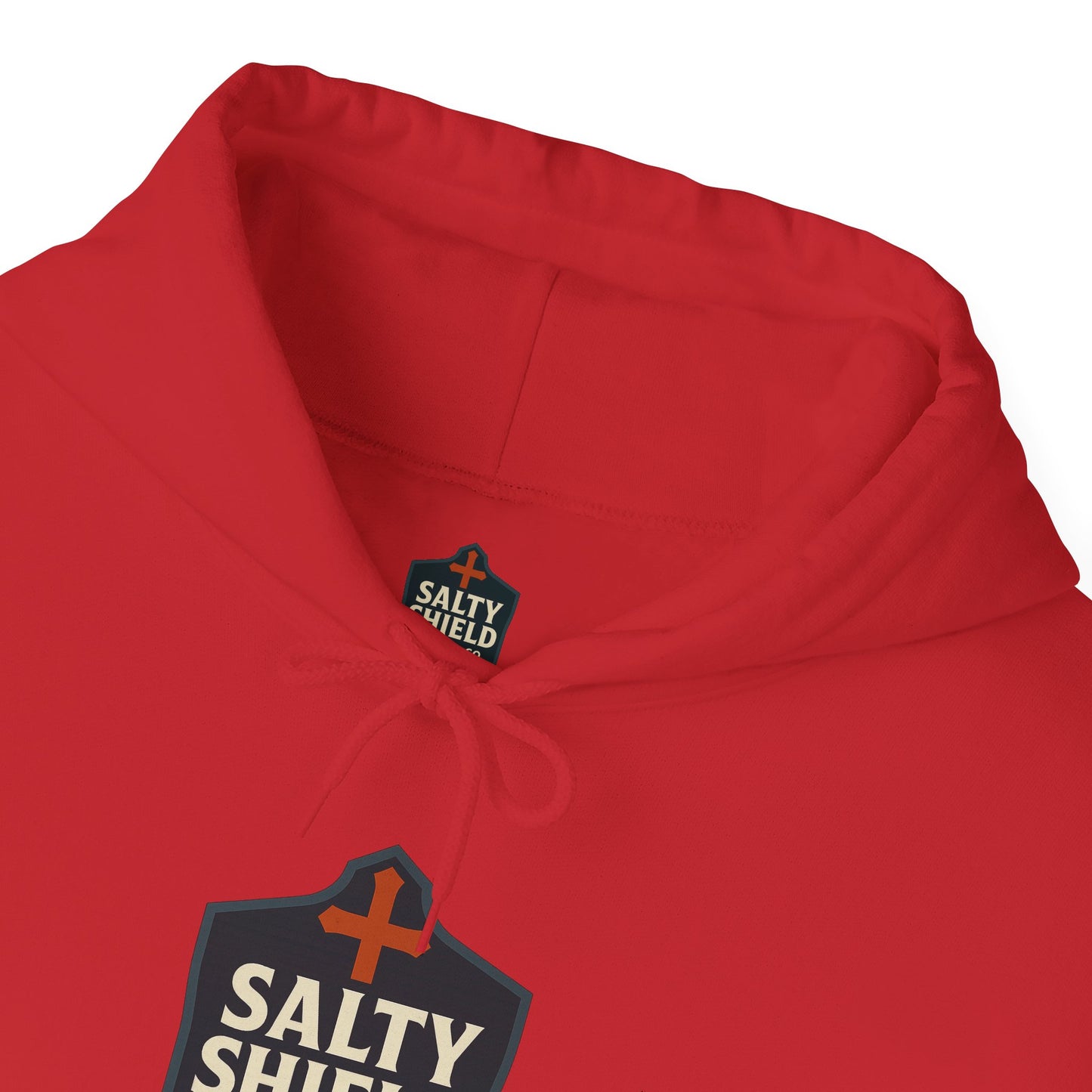 Salty Shield Unisex Hoodie, Casual Pullover, Gift for Him/Her, Cozy Sweatshirt, Everyday Wear, Christian Apparel