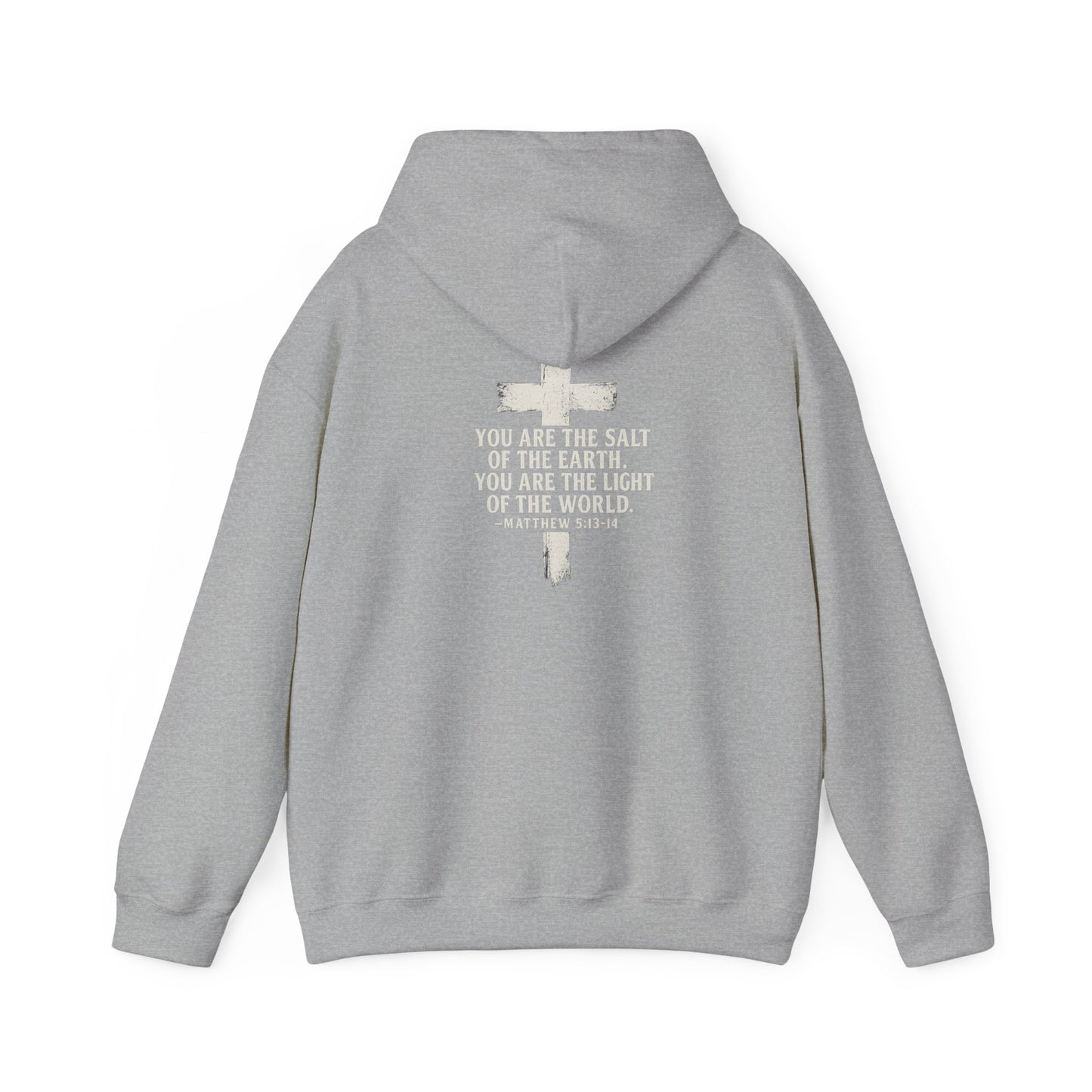 Salty Shield Unisex Hoodie, Casual Pullover, Gift for Him/Her, Cozy Sweatshirt, Everyday Wear, Christian Apparel