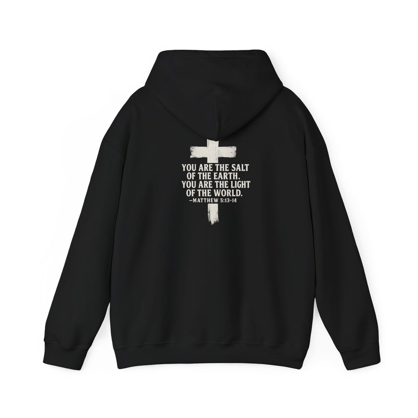 Salty Shield Unisex Hoodie, Casual Pullover, Gift for Him/Her, Cozy Sweatshirt, Everyday Wear, Christian Apparel