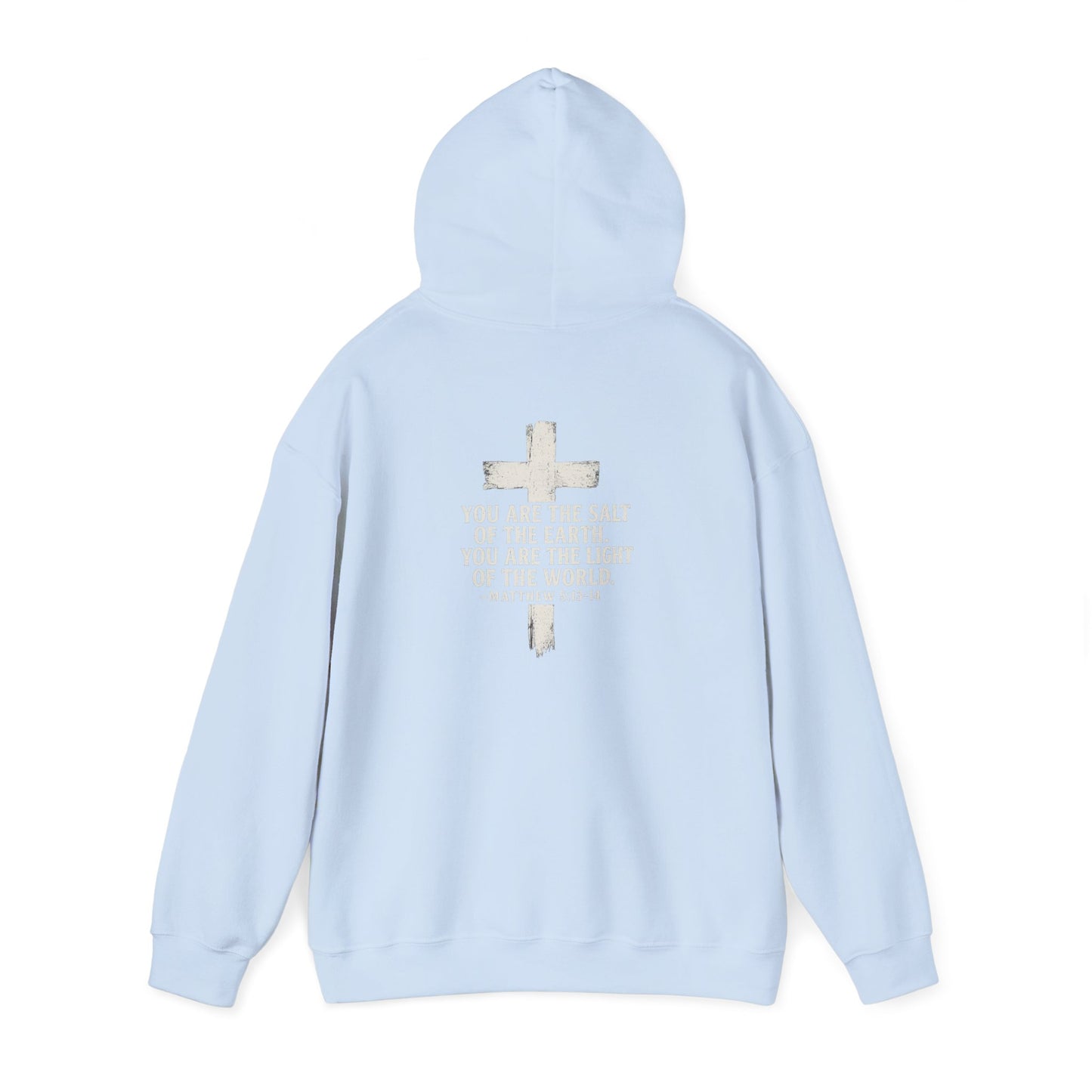 Salty Shield Unisex Hoodie, Casual Pullover, Gift for Him/Her, Cozy Sweatshirt, Everyday Wear, Christian Apparel