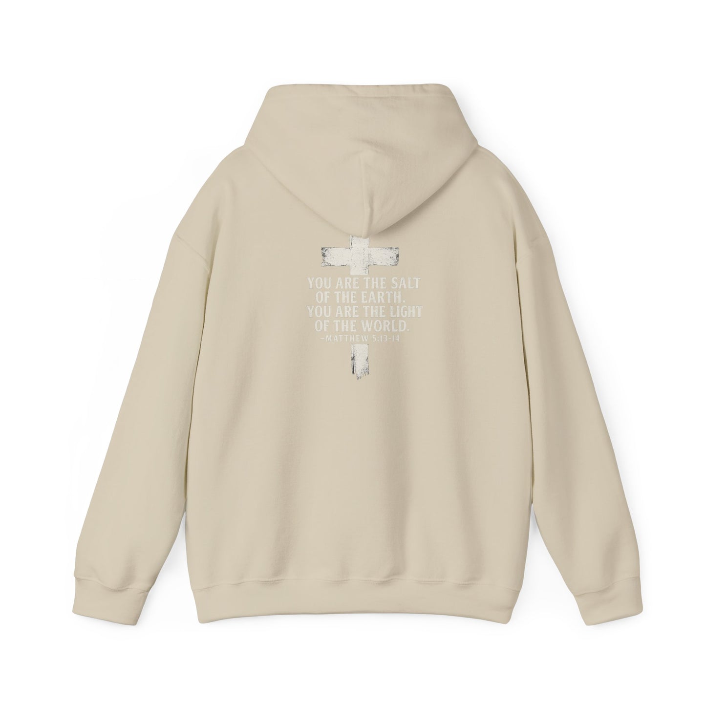 Salty Shield Unisex Hoodie, Casual Pullover, Gift for Him/Her, Cozy Sweatshirt, Everyday Wear, Christian Apparel
