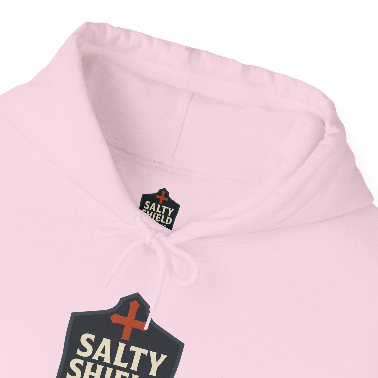 Salty Shield Unisex Hoodie, Casual Pullover, Gift for Him/Her, Cozy Sweatshirt, Everyday Wear, Christian Apparel