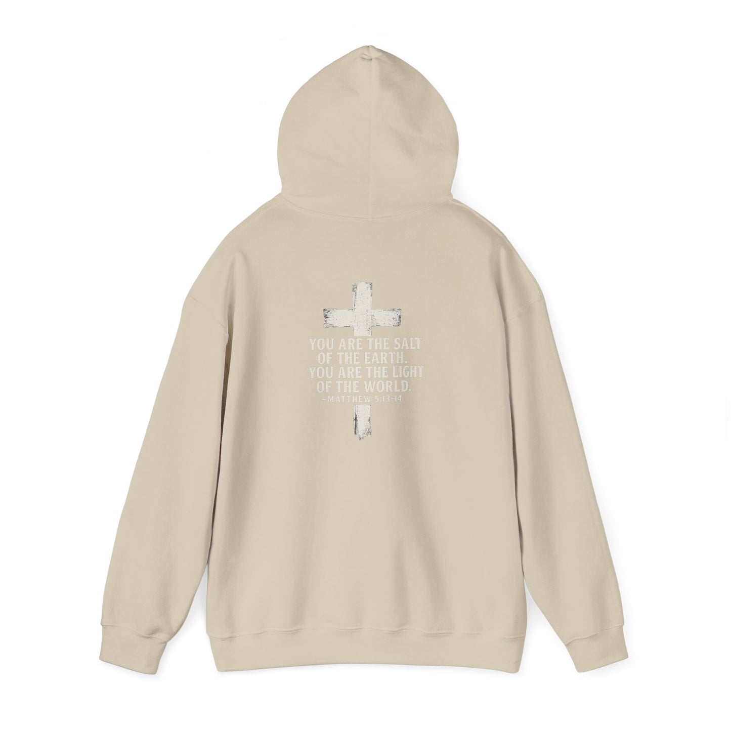 Salty Shield Unisex Hoodie, Casual Pullover, Gift for Him/Her, Cozy Sweatshirt, Everyday Wear, Christian Apparel