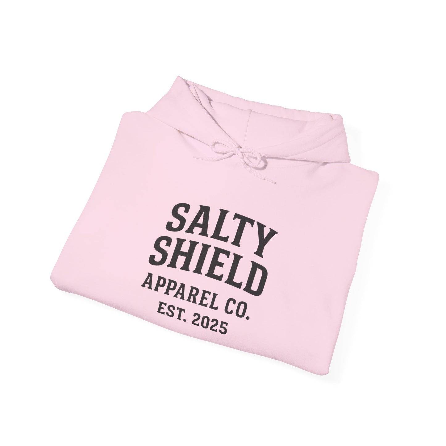 Salty Shield University Hoodie - Cozy Unisex Sweatshirt, Perfect for Casual Days, Gift for Friends, Summer Beach Vibes, Year-Round Comfort