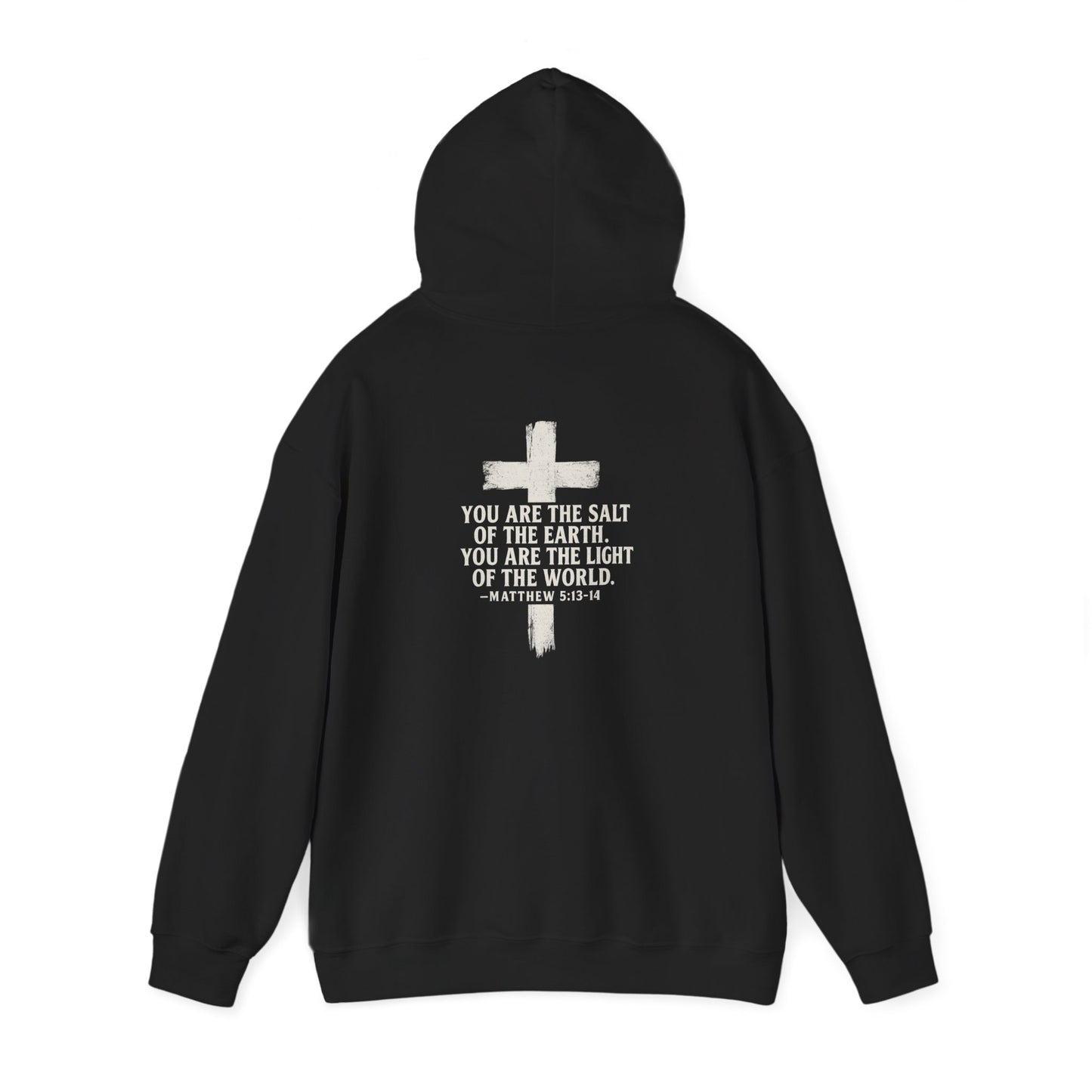 Salty Shield Unisex Hoodie, Casual Pullover, Gift for Him/Her, Cozy Sweatshirt, Everyday Wear, Christian Apparel