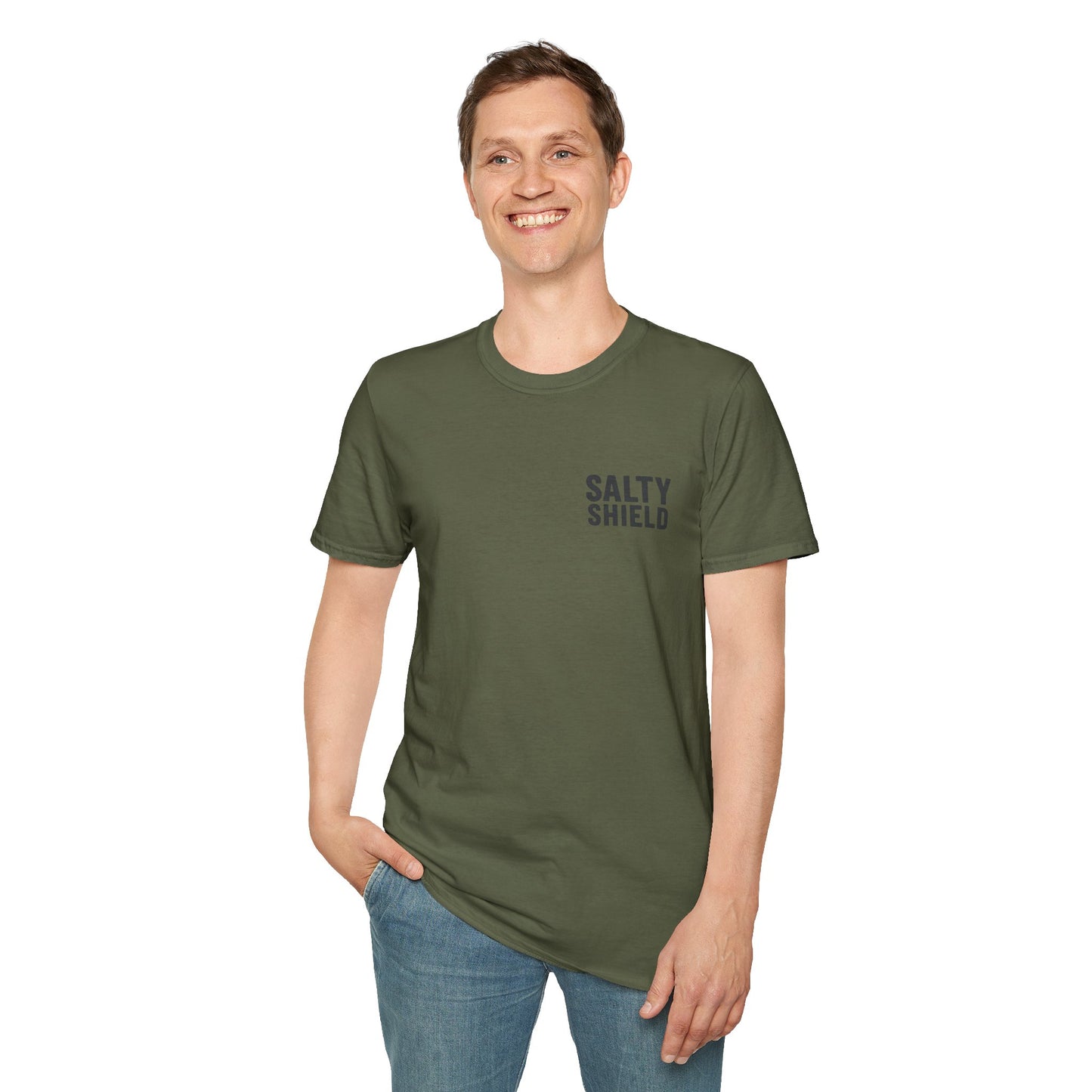 Religious Jesus Greatest Love Story Softstyle T-Shirt Tee Shirt Christian Apparel, Unisex Graphic Tee, Salty Shield Design