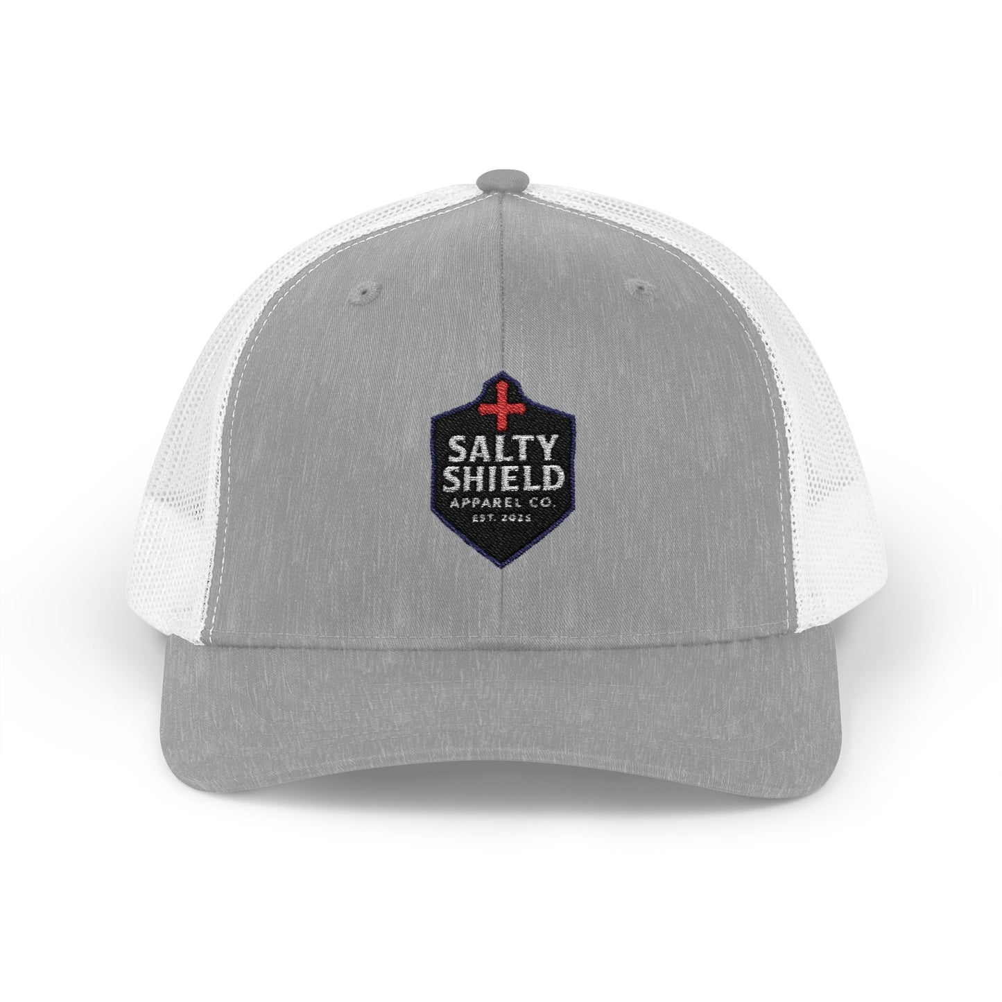 Salty Shield Snapback Trucker Cap - Stylish Headwear for Beach Lovers, Outdoor Adventures, Summer Fashion, Gifts for Him/Her