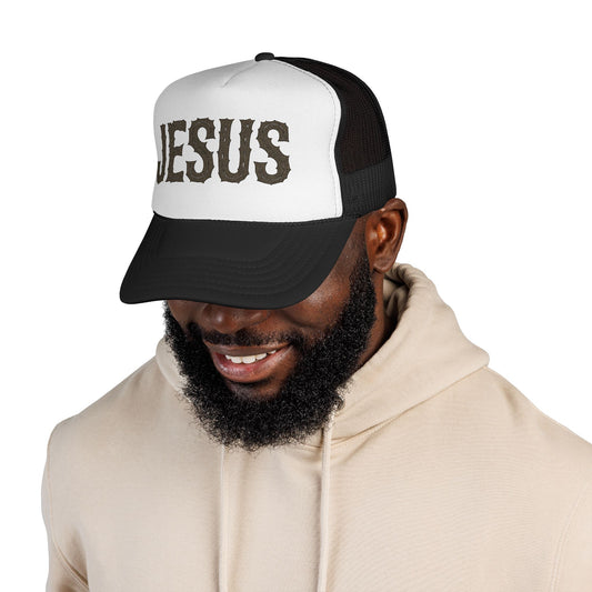 Faith-Inspired Trucker Cap, Religious Hat, Christian Gift, Jesus Baseball Cap, Stylish Faith Apparel, Perfect for Church Events