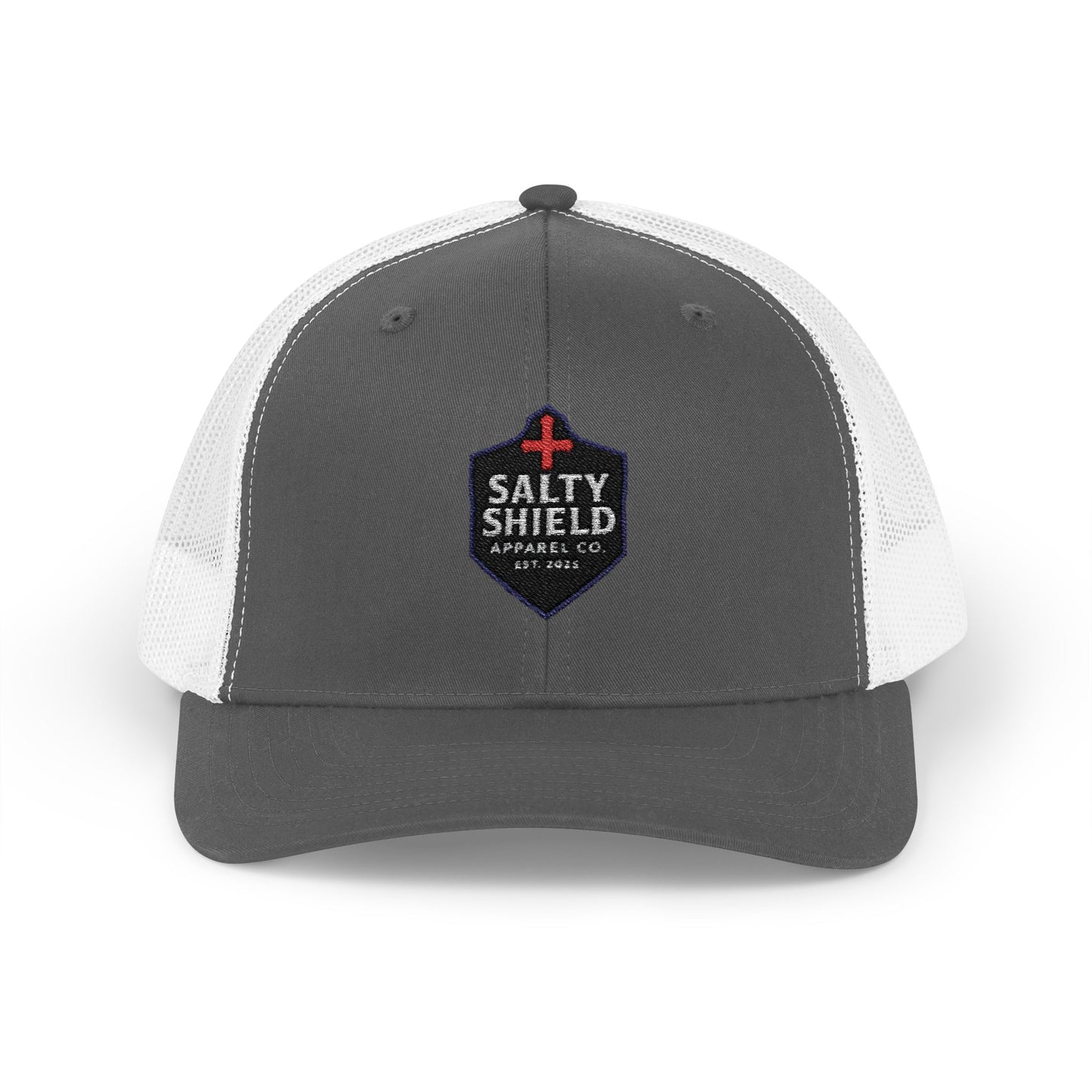 Salty Shield Snapback Trucker Cap - Stylish Headwear for Beach Lovers, Outdoor Adventures, Summer Fashion, Gifts for Him/Her